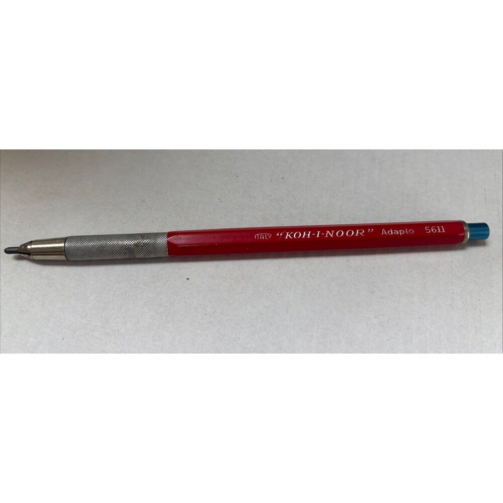 Vintage Red Kohl-I-Noor Adapts 5611 Italy Drafting Pencil